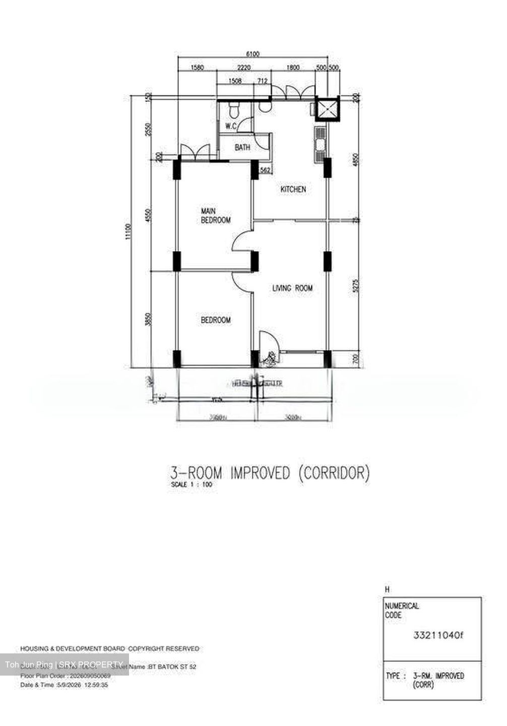 Blk 506 Hillgrove Gardens (Bukit Batok), HDB 3 Rooms #612888681